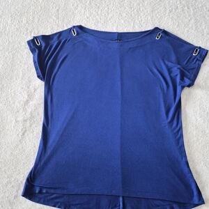 Cable & Gauge Royal Blue Short Sleeve Top